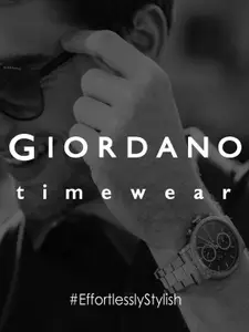 GIORDANO Men Square Shaped Bracelet Style Straps Analogue Automatic Watch GZ-50081-22