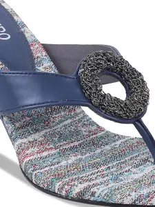 Metro Embellished Open Toe Wedge Heels