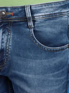 V-Mart Men Mid-Rise Slim Fit Heavy Fade Cotton Jeans