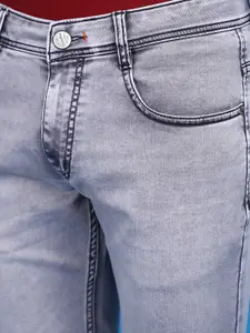 V-Mart Men Mid-Rise Slim Fit Heavy Fade Cotton Jeans