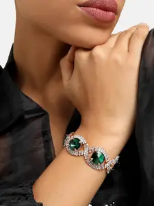 DressBerry Gold-Plated Stone-Studded Wraparound Bracelet