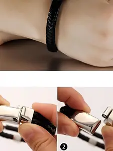 KARISHMA KREATIONS Men Leather Wraparound Bracelet