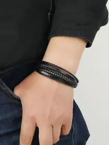 SALTY Men Leather Multistrand Bracelet