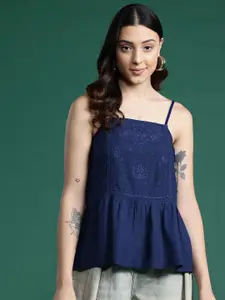 DressBerry Embroidered Strappy Top