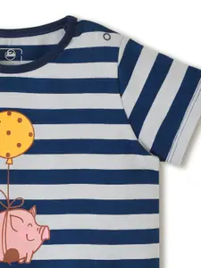INCLUD Infant Boys Striped Pure Cotton T-shirt