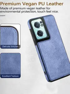 Karwan Unisex Vegan Leather Oneplus Nord CE2 Mobile Back Case