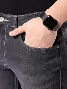 The Indian Garage Co Men Slim Fit Light Fade Stretchable Jeans