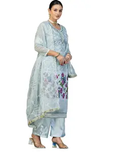 MANVAA Floral Printed Unstitched Dress Material