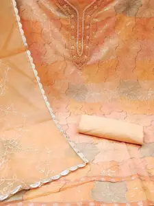 MANVAA Sequin Embellished Organza Unstitched Dress Material