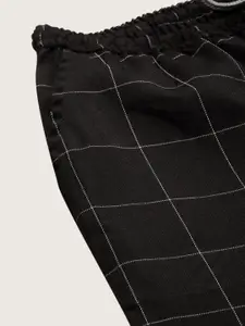 Kryptic Women Checked Relaxed Fit Pure Cotton Lounge Pants
