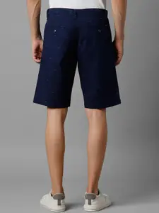 Louis Philippe Sport Men Geometric Printed Slim Fit Shorts