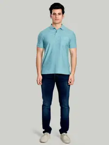 CELSIUS Self Design Polo Collar Short Sleeves T-shirt