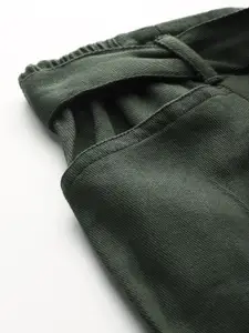 The Roadster Lifestyle Co. Women Belted Shorts