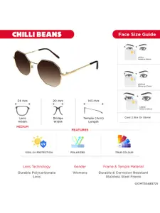 Chilli Beans Women Round Sunglasses With UV Protected Lens OCMT35485721
