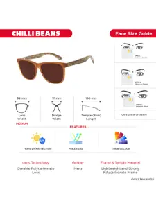 Chilli Beans Men Square Sunglasses with UV Protected Lens OCCL36620102