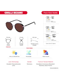 Chilli Beans Women Round Sunglasses with UV Protected Lens OCCL35291414