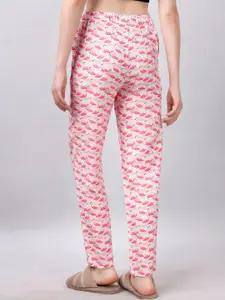 Soie Women Printed Straight-Fit Lounge Pants
