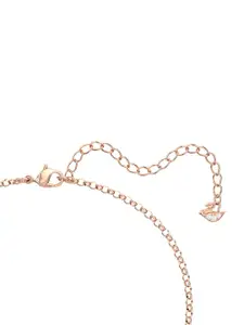 SWAROVSKI Rose Gold-Plated Circular Pendants with Chains