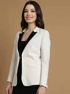 Allen Solly Woman Notched Lapel Long Sleeves Single Breasted Blazers