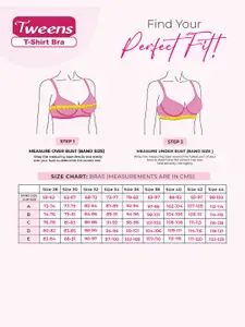 Tweens Pack of 3 Lightly Padded Full Coverage Everyday Tshirt Bra