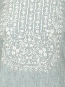 Meena Bazaar Ethnic Motifs Embroidered Unstitched Dress Material