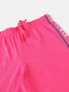 mackly Girls Mid-Rise Pure Cotton Straight Lounge Pants