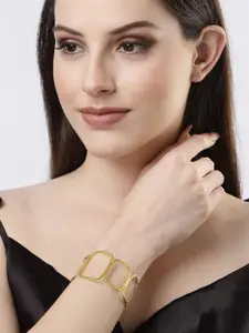 NVR Gold-Plated Cuff Bracelet