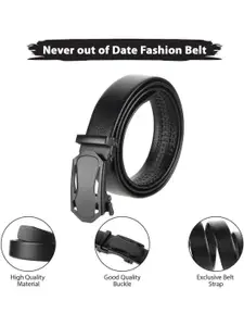Provogue Men Textured Leather Reversible Formal Belt