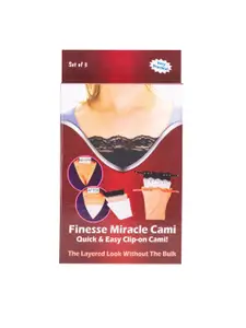 Finesse Miracle Cami Pack Of 3 Clip On Mock Camisoles