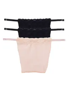 Finesse Miracle Cami Pack Of 3 Clip-On Mock Camisoles