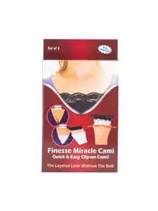 Finesse Miracle Cami Pack Of 3 Cotton Clip On Mock Camisoles