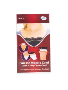 Finesse Miracle Cami Pack Of 3 Clip On Mock Camisoles