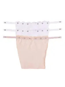 Finesse Miracle Cami Pack Of 3 Clip On Mock Camisoles