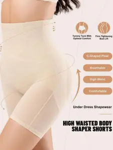 CareDone Women High Rise Stretchable Tummy and Thigh Control Body Shapewear