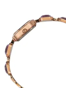 Timex Women Embellished Dial & Bracelet Style Straps Analogue Watch TWEL17101