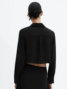 MANGO Cropped Casual Shirt