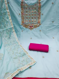 KIMISHA Embellished Unstitched Dress Material