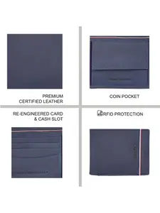 Tommy Hilfiger Men Leather Two Fold Wallet