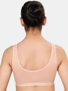 MAROON Girls Printed Non-Padded Cotton Beginners Bra - Full Coverage