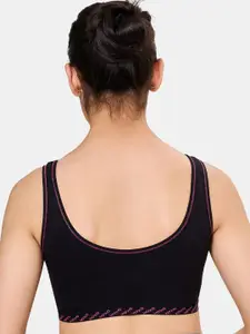 MAROON Girls Printed Non-Padded Cotton Beginners Bra - Full Coverage