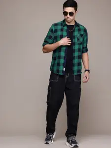 The Roadster Lifestyle Co. Pure Cotton Opaque Checked Casual Shirt