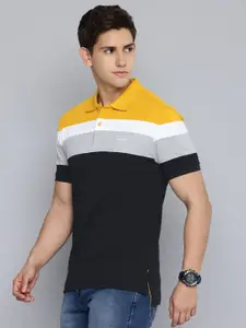 Levis Pure Cotton Colourblocked Polo Collar Slim Fit T-shirt