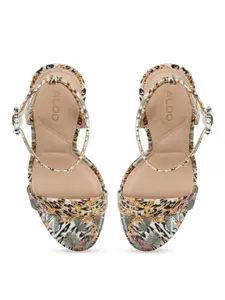 ALDO Katelina Printed Open Toe Slim Heels