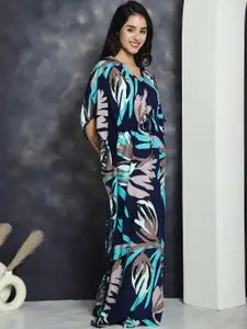 Claura Printed Maxi Kaftan Nightdress