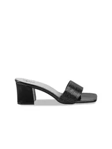 Metro Embellished Open Toe Block Heels