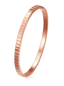 Peora Rose Gold-Plated Openable  Kada Bracelet