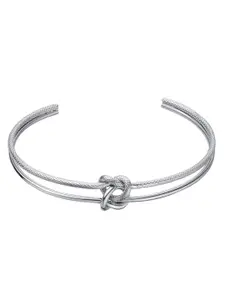 Peora Silver-Plated Adjustable Kada Bracelet