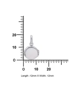 Abhooshan Silver-Plated 92.5 Sterling Silver Oval Love Photo Pendant with Chain