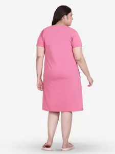 IN Love Plus Size Round Neck T-shirt Nightdress
