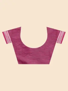 Silk Land Checked Zari Banarasi Silk Gadwal Saree